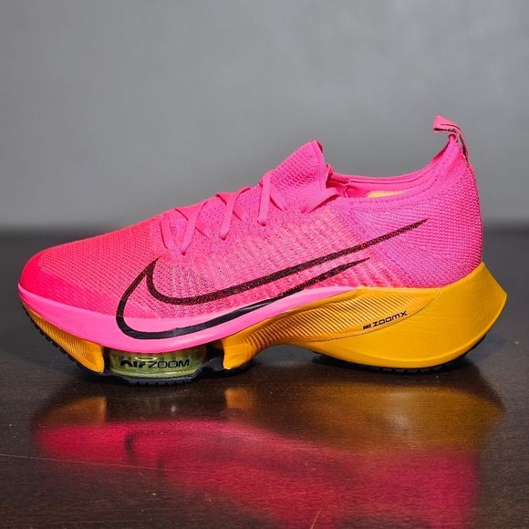 Nike Air Zoom Tempo Next% Flyknit Running Shoes Men's 8 Hyper Pink CI9923-600 - Picture 6 of 16